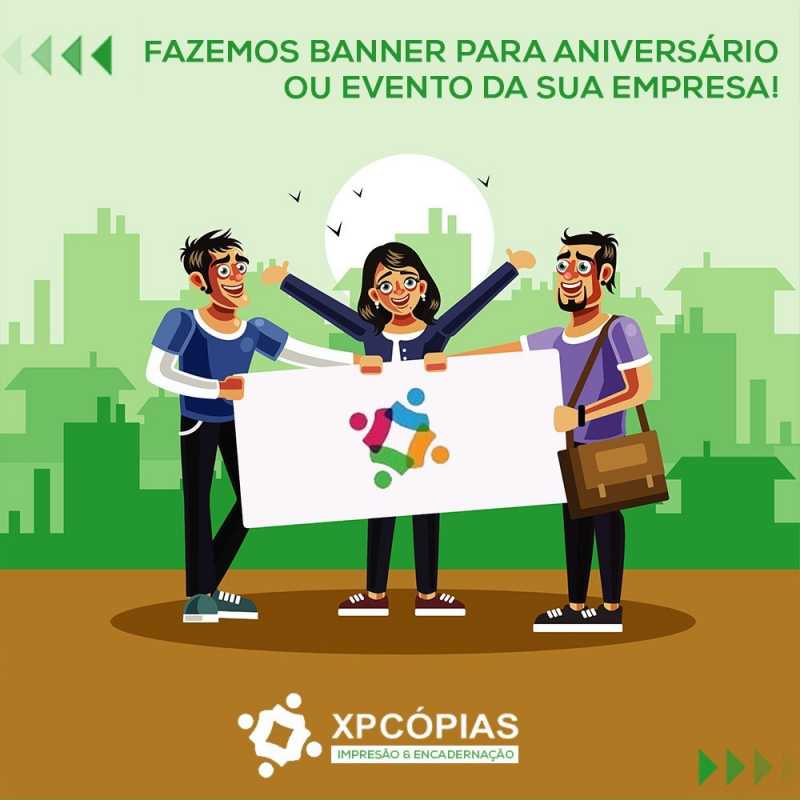 Banner Lona Pinheiros - Banner com Ilhós